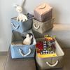 Foldable Children's Toy & Sundry Storage Basket - Washable Fabric Organizer for Living Room Items