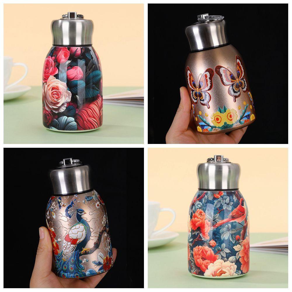 Stainless Steel Insulated Cup 300ml Slim Insulated Thermal Water Bottle  Outdoor Hiking