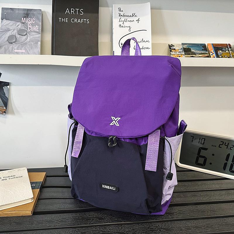 

New outdoor leisure backpack large capacity fashion travel bag waterproof scratch-proof high value mountaineering backpack 20-35L фиолетовый
