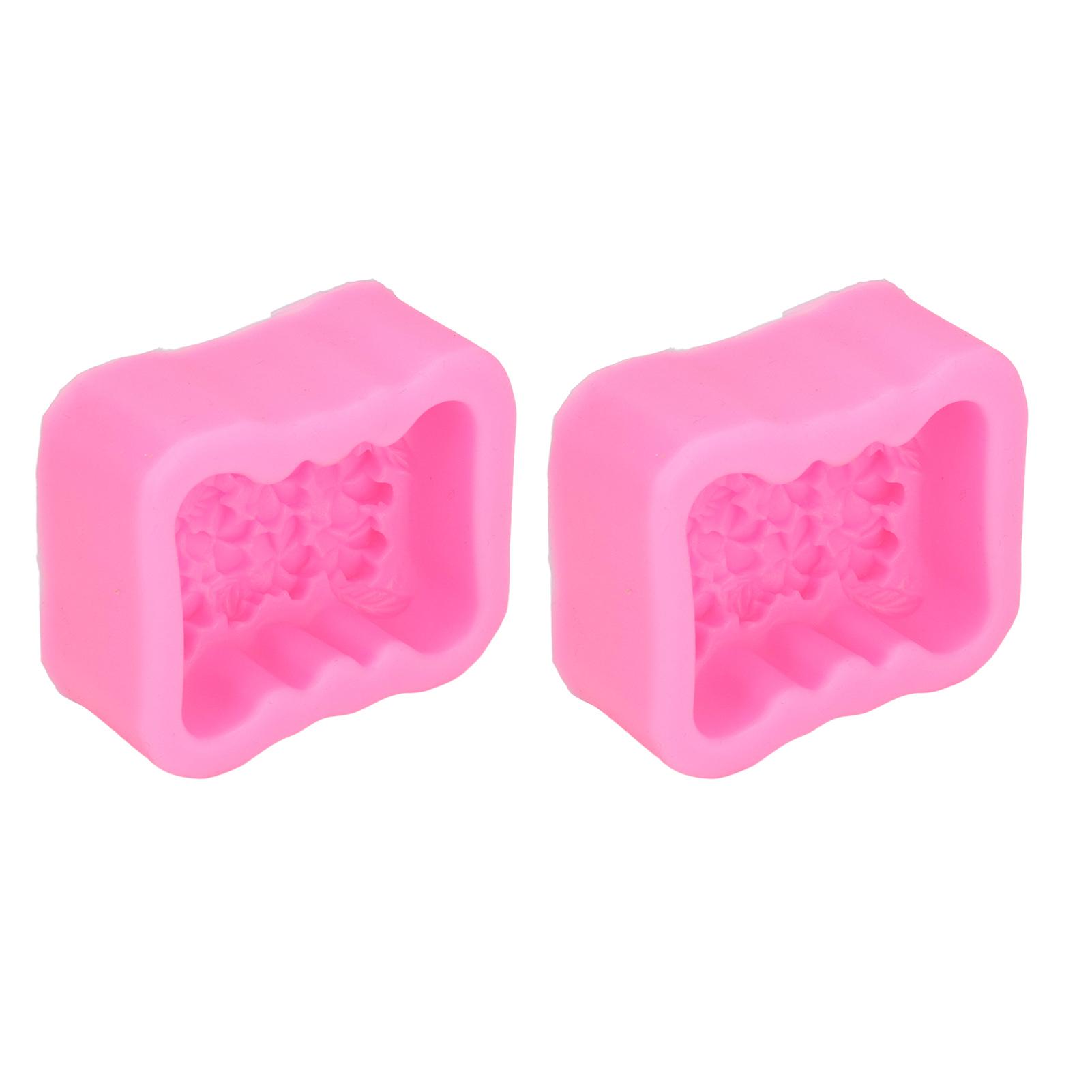 2 шт. Форма для цветов Розовая Надежная Прочная Безопасная Устойчивая Удобная Практичная Мягкая Моющаяся Кухонный инструмент для торта