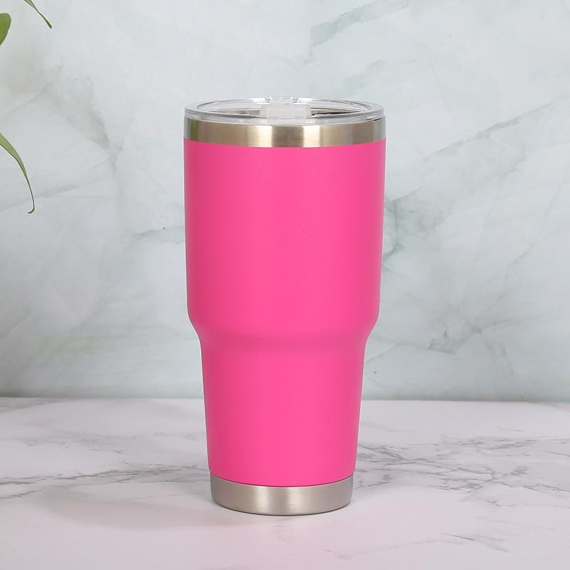 

Двухслойная термокружка из нержавеющей стали на 30 унций для горячих/холодных напитков 30oz