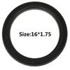 Black Rubber Tire Set: 2 Pieces for 16-inch Electric Bicycle or Delivery Vehicle