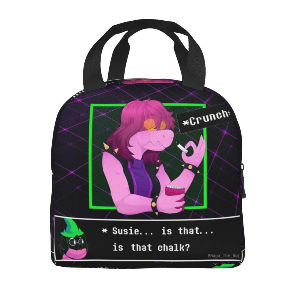 Deltarune Kapitel 3 Videospiele Merch Isolierte Lunchtasche Für Reiseaufbewahrung Lebensmittelboxen Wiederverwendbare Kühlbox Thermische Lunchbox