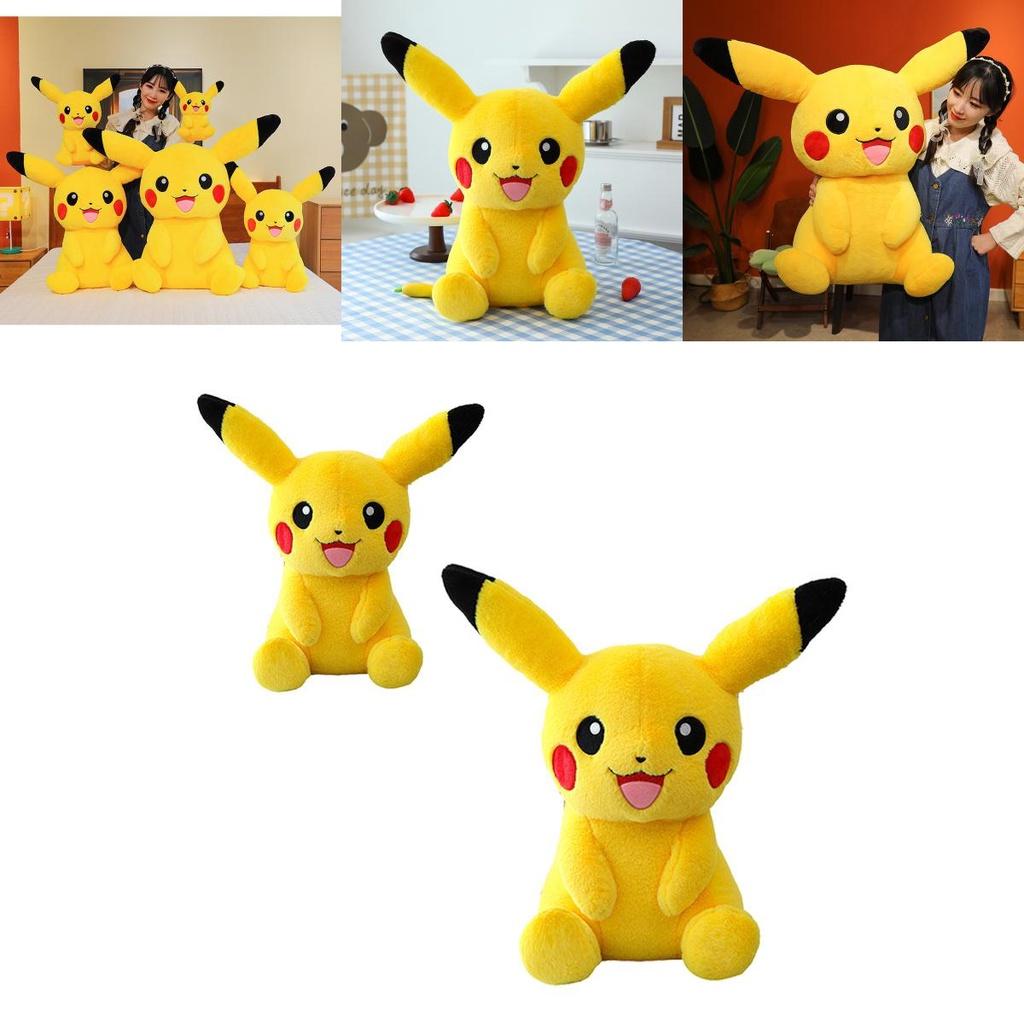 Velký žlutý plyšový Pikachu Měkké a mazlivé plyšové zvířátko Pro děti Ideální dárek k narozeninám