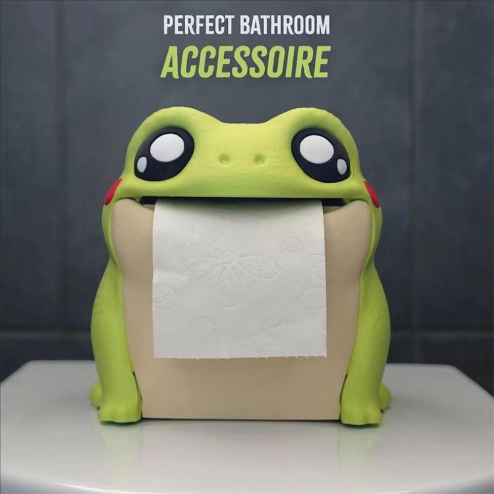 3D Printed Funny Roll Paper Dispenser Dust-proof Creative Paper Towel Box  Bathroom Accessories