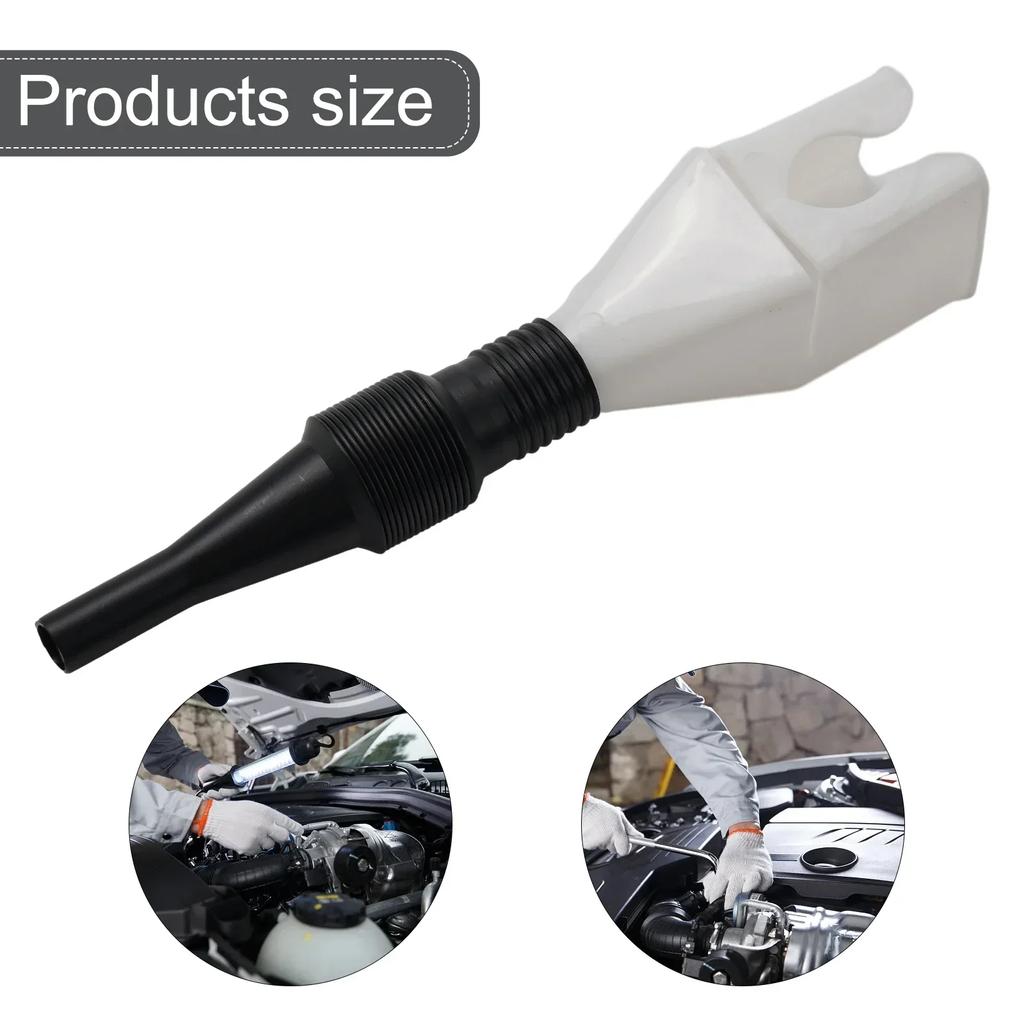 Car Refueling Funnel With Filter Motorcycle Truck Engine Oil Gasoline Filling Funnels Extensive Pipe Portable