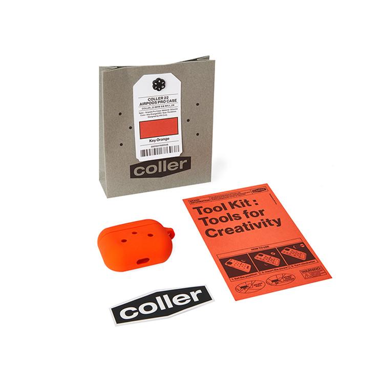 LINE FRIENDS Oranžový kryt pro AirPod Pro s kleštinovým klíčem