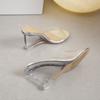 Fashion 2025Shoes for Women Summer New Fashion Slip-on  High Heels Crystal Wedge  Female Peep Toe Casual   Slippers
