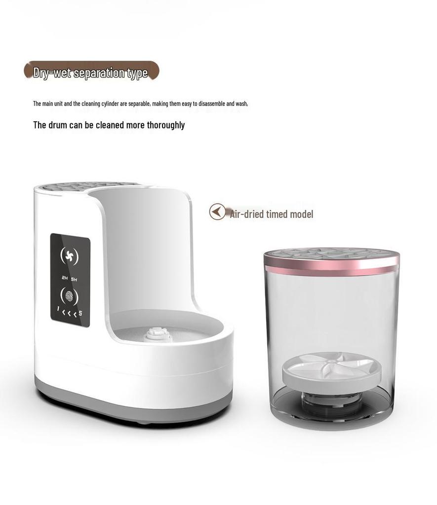 Ηλεκτρικό Καθαριστικό Πινέλων Μακιγιάζ & Εργαλείο Γρήγορου Στεγνώματος