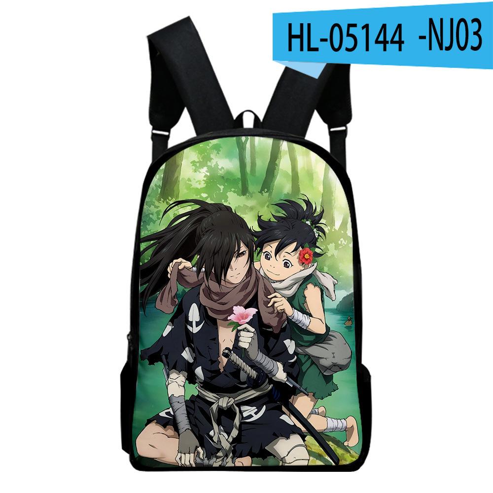 Classic Popular Novelty Dororo Notebook Backpacks pupil School Bags 3D Print Oxford Waterproof Boys/Girls Laptop Backpacks