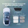 YZ For Tesla 2025 2026 Highland Model 3 Model Y Starship Ice Frost Sun Shades Honeycomb Glass Screen Sunshade Front Rear Sunroof
