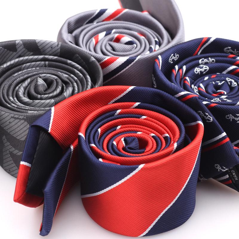 Men's Korean Style Polyester 6cm Business Ties