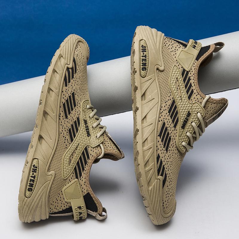 Casual Sneaker Loafers Men's Autumn Sneakers Platform Sports Shoes Ventilate Shoes for Men Non-slip Sports and Leisure Fabric