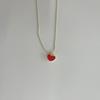 Mini Heart Necklace Warmth Red Heart Chokers Jewelry Gift For Girlfriend