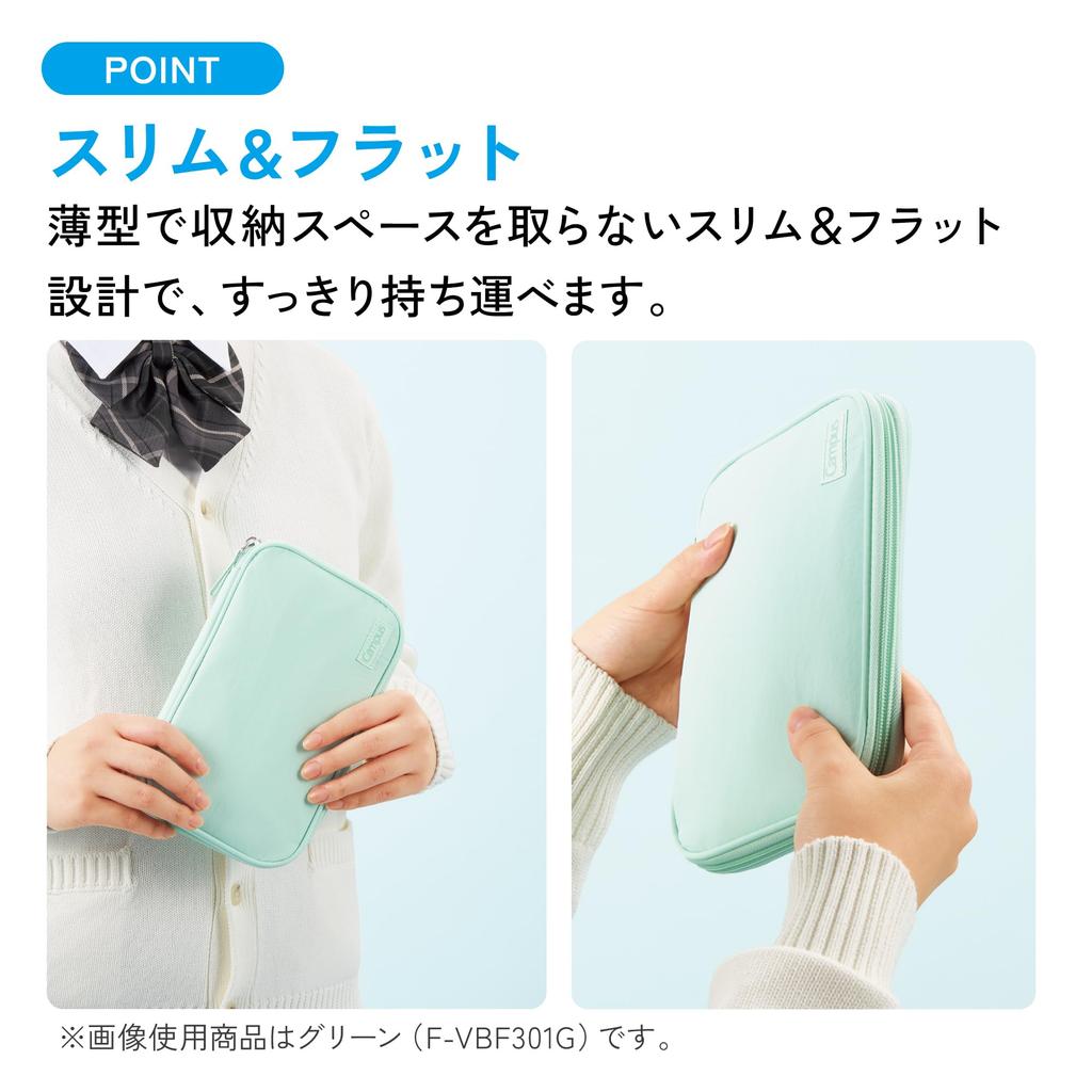 KOKUYO Campus Opening Pen Gray Notebook-Style Case, F-VBF301M