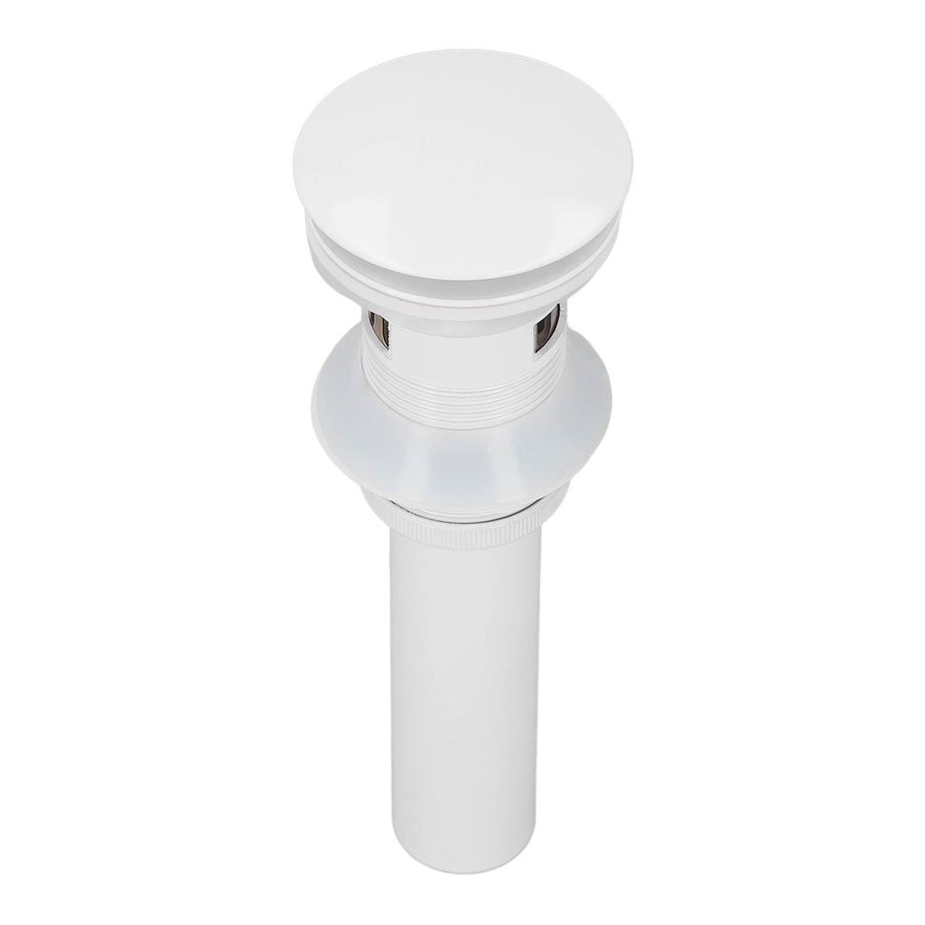 Pop Up Drain Stopper Press Bounce Deodorization Bathroom Sink Drain for Home White With Hole