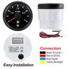 7 Color Backlight 52mm Fuel Level Gauge With Flashing Alarm 0-190ohm 240-33ohm 0-90ohm Oil Tank Meter Digital pointer Gauge
