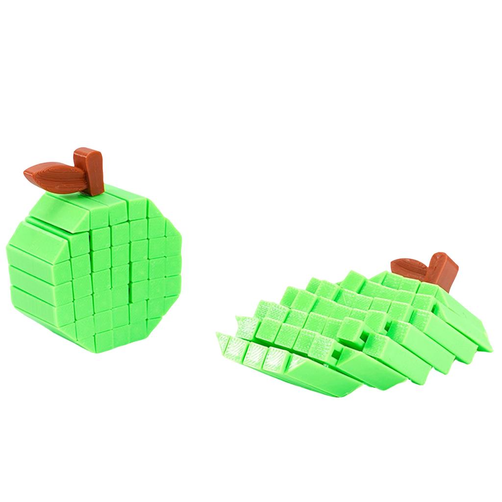 Fruit Shaped Puzzle Toy 3D Cube Brain Teaser Educational Block Game for Kids and Adults Novelty Shape Design for Cognitive Development