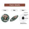Professional 30x30cm Glass Wall Clock with Customizable Dial and Hands Color