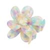 Flower Shape Hair Clamp Acetate Plastic Hair Claw Clip Back Head Headwear for Women Girls Creamy