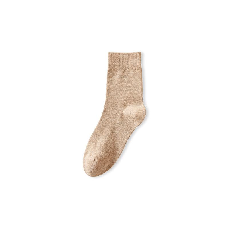 Female Autumn Cotton Sweat-absorbing Deodorant Anti Pilling Boneless Tube Socks