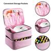 Nagellack Aufbewahrungsbox Doppelschichtige Tragetasche Nagellack Tragbare Organizer Tasche Stoßdämpfung Nagelset Zubehör