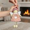 Cute Angel Figurines for Decor Plush Doll Ornaments, Christmas Fairy Girl Hanging Pendant Pastel Holiday Tree Decorations Home Decor, Party, New Year,