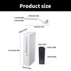 Plastic Garbage Can with Press Type Opening Large Capacity Trash Can Waste Bin Toilet Brush for Daily Disposal Need