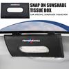 OPP32 Car Tissue Box Towel Sun Visor Hanging Paper Holder Storage Decor For M F10 E90 E60 F30 E89 X1 X3 X4 X5 X6 1 3 5 7 Series