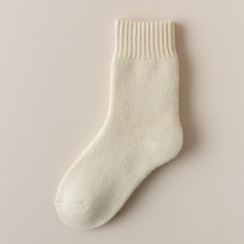 Thick Cashmere Socks, Men's Autumn and Winter Mid-calf Socks, Fleece Cold-proof and Warm Wool Socks, Super Thick Long Socks