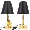 Modern Table Lamp, Unique Shape Design LED Reading Lamp with Button  , for Bedroom, Living Room and   Decor