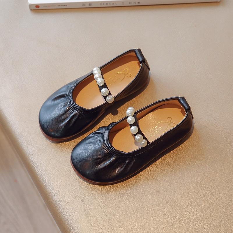 Girls' Leather Shoes Stylish Princess Flats for Girls Soft-Sole Toddler Loafers for Babies & Young Children Cute Girls Shoes