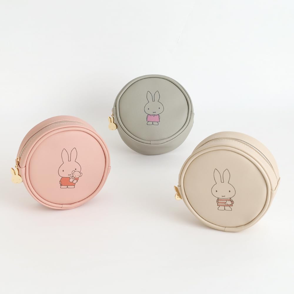 GreenFlash Miffy Round Pouch, Beige, BM-458