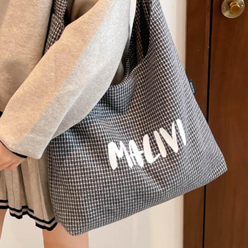 Velkokapacitní jednoramenná ruční crossbody taška s potiskem písmen pro trendy a módní ženy
