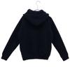 GYMPHLEX One Point Embroidery Long Sleeve Bore Fleece Zip Hoodie 12 Navy Women Used