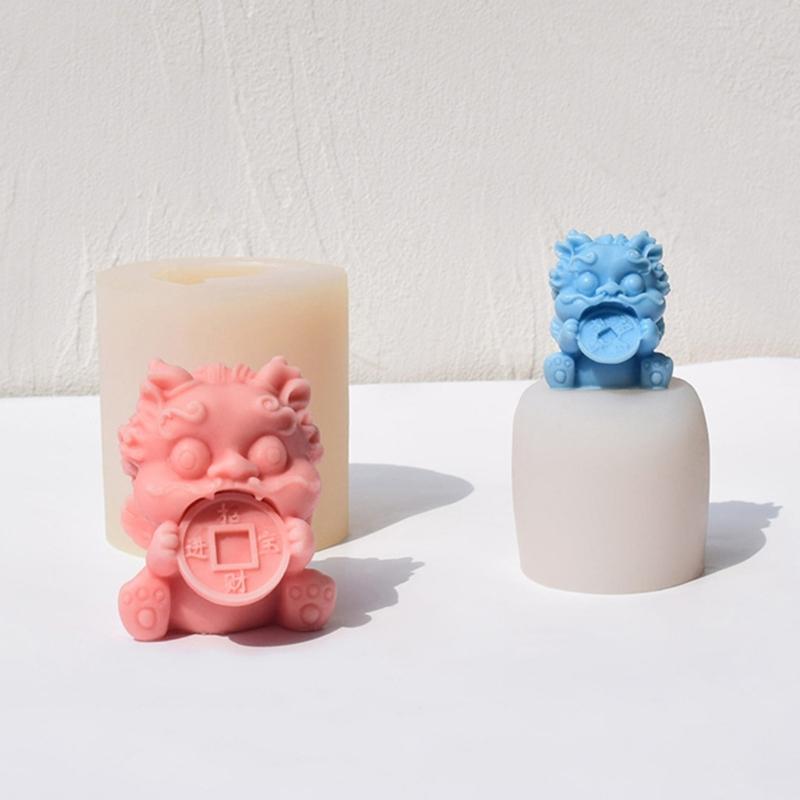 Lion Figurine Silicone Candle Molds for Epoxy Resin Handmade Candle Lion Shape Silicone Mold for Chocoalte Candy Baking