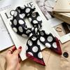 Simple temperament Spring and summer female imitation silk scarf versatile Korean version casual small square scarf neck protection decorative scarf