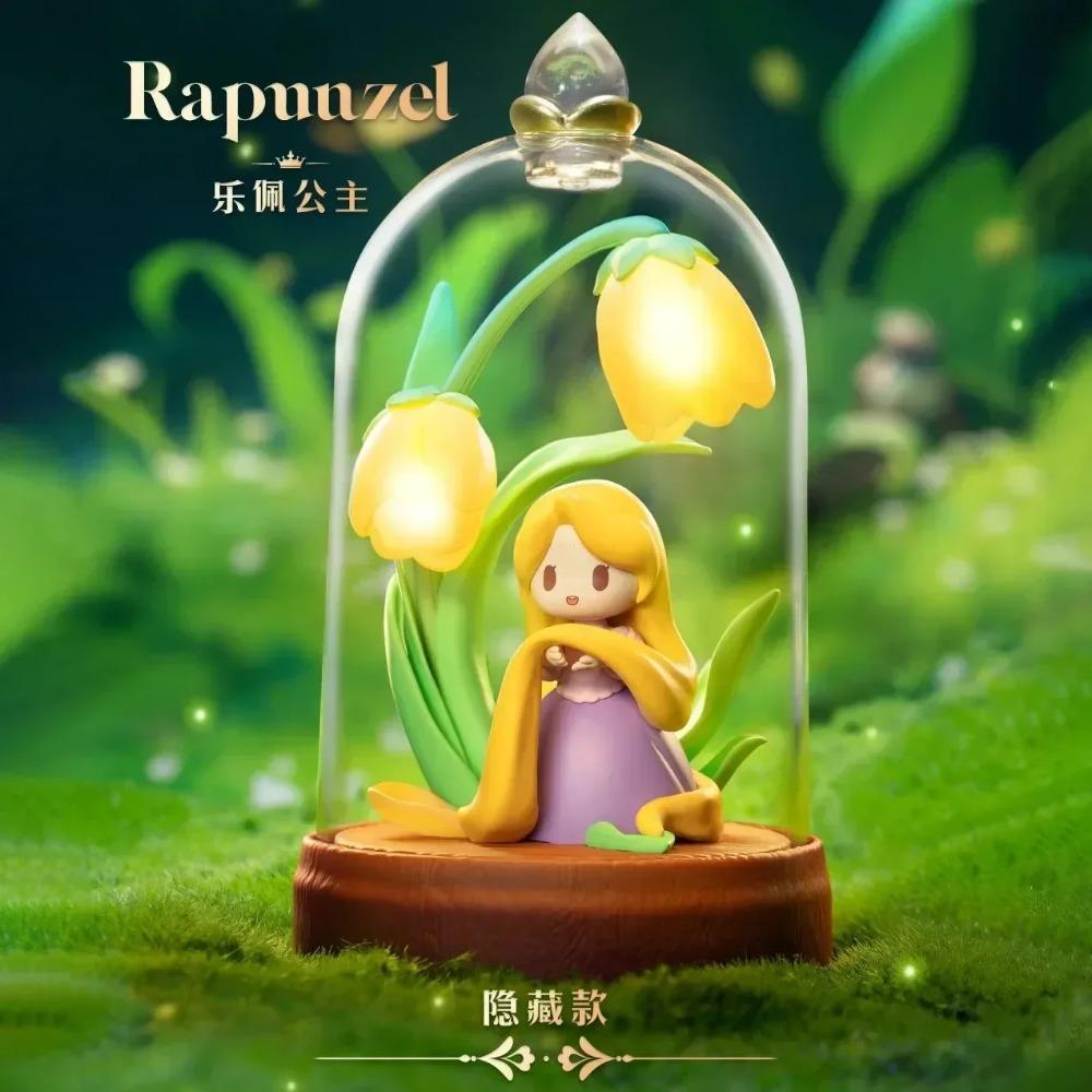 New Disney Princess Blind Box Glazed Flower Shadow Series Mysterious Surprise Box Mermaid Ariel Hua Mulan Belle Alo Figure Toys