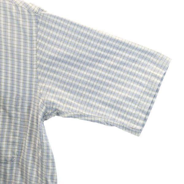 BURBERRY 80s Made in USA Vintage Check Pattern Short sleeve Button down shirt Men's Used