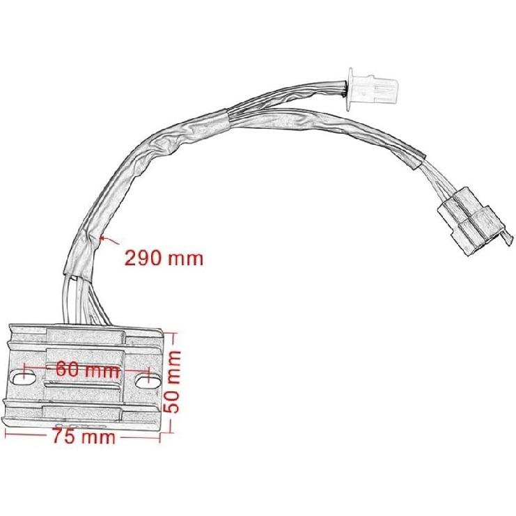 Motorcycle Voltage Rectifier 31600-KRH-D01 Motorcycle Voltage Regulator Rectifier for XR125L XR250L XR400L XR 125 250 400 L 125L 250L 400L