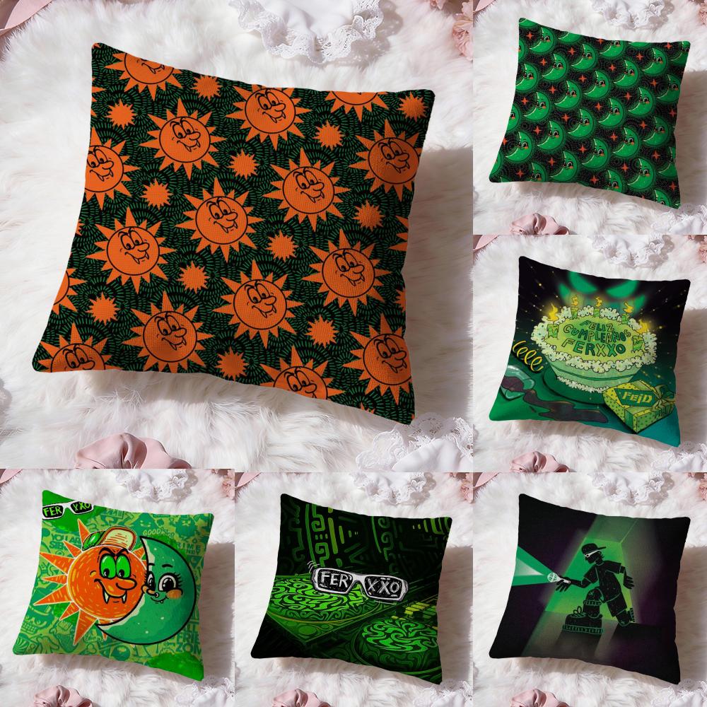 Singer F-FeidS Luna Cushion Cover Premium Comfort Reversible Pillow Cove -Two In One Design for Any Room & Car Interior