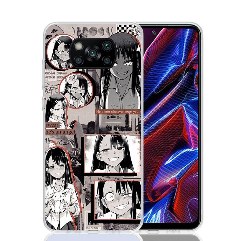 Nagatoro San Anime Aesthetic Case Phone Cover for Xiaomi Redmi Note 10 9 9S 8 8T 7 5 Pro Mi 12T 11T 10T 9T 12 11 Lite A3 A2 Tren
