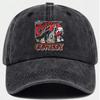 Adjustable Classic Western Cowboy Logo Baseball Cap, Retro Style, Suitable for Outdoor Travel, Camping, Sun Protection, Hip-hop.