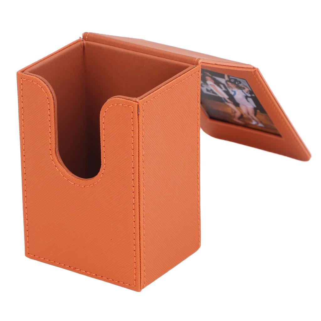 Picture Holder Storage Case PVC 50 Sheets Large Capacity 3 Inch Photocard Storage Box Brown