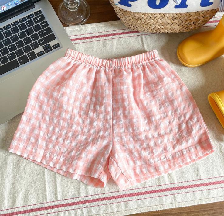 2025 New Style Baby Girl Cartoon T-Shirt & Plaid Pants Set - Spring/Autumn