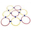 10PCS Kids Exercise Hoops Jumping Hopscotch Game Rings for Sensory Training Physical Fitness