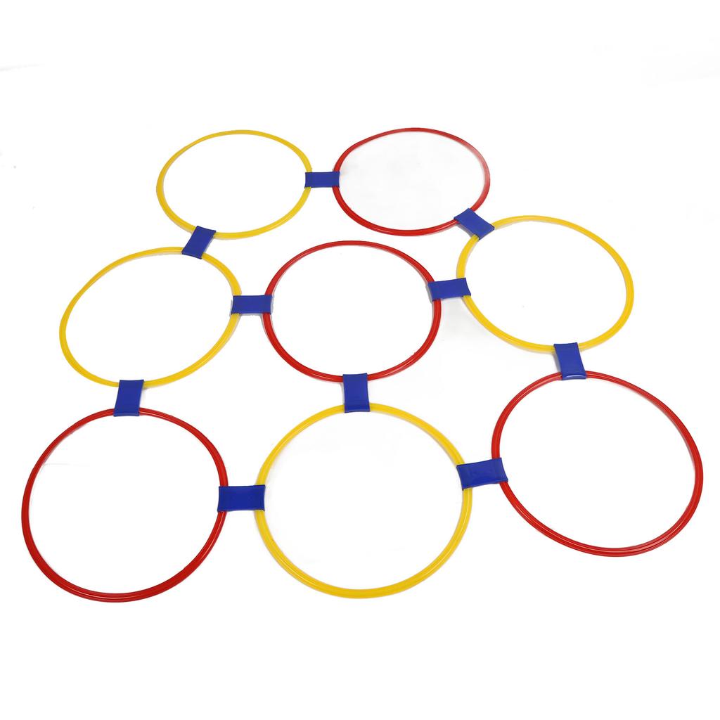 10PCS Kids Exercise Hoops Jumping Hopscotch Game Rings for Sensory Training Physical Fitness