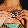 Sunflower Necklace Supplies Floral Applicable Letter Decor Pendent Chic Widely Shaped Exquisite Jewelry Double-Layer Girl