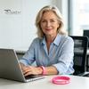 Geschenk für Wohltätigkeitslauf-Events 6 Stück Brustkrebs-Aufmerksamkeits-Armbänder für Damen, Rosa Band Gesundheit Accessoires Silikon-Armbänder, Hoffnung Glaube Stärke