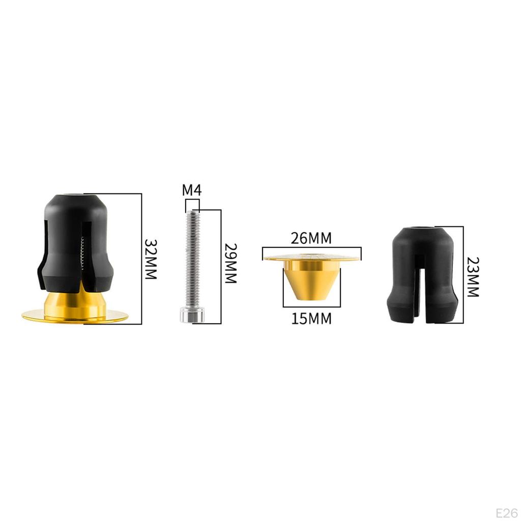 2 Pack Handlebar Plugs for Bikes, Folding Bike Accessories